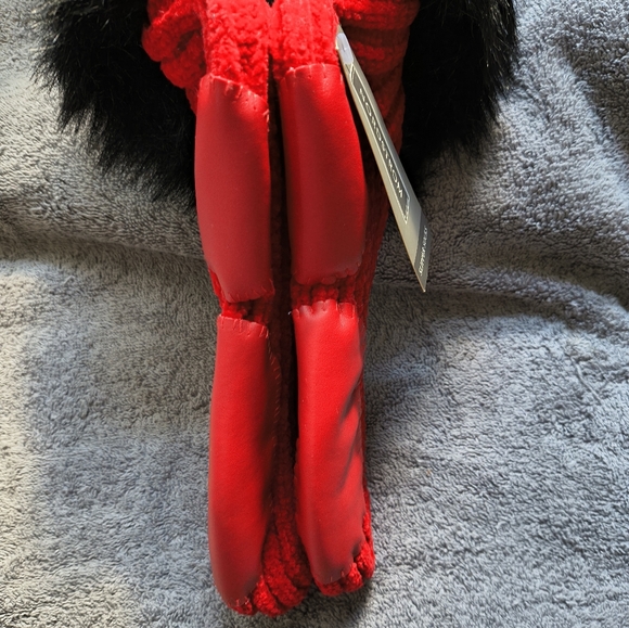 Nordstrom Womens Black and Red Slipper Socks One Size 9-11 Lounging Relaxed Fit - Picture 7 of 9